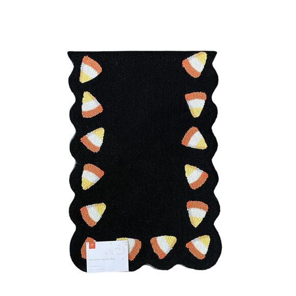 LOLOI Halloween Candy Corn Hooked Accent Rug 20x60 Scalloped Home Decor New - Picture 13 of 13